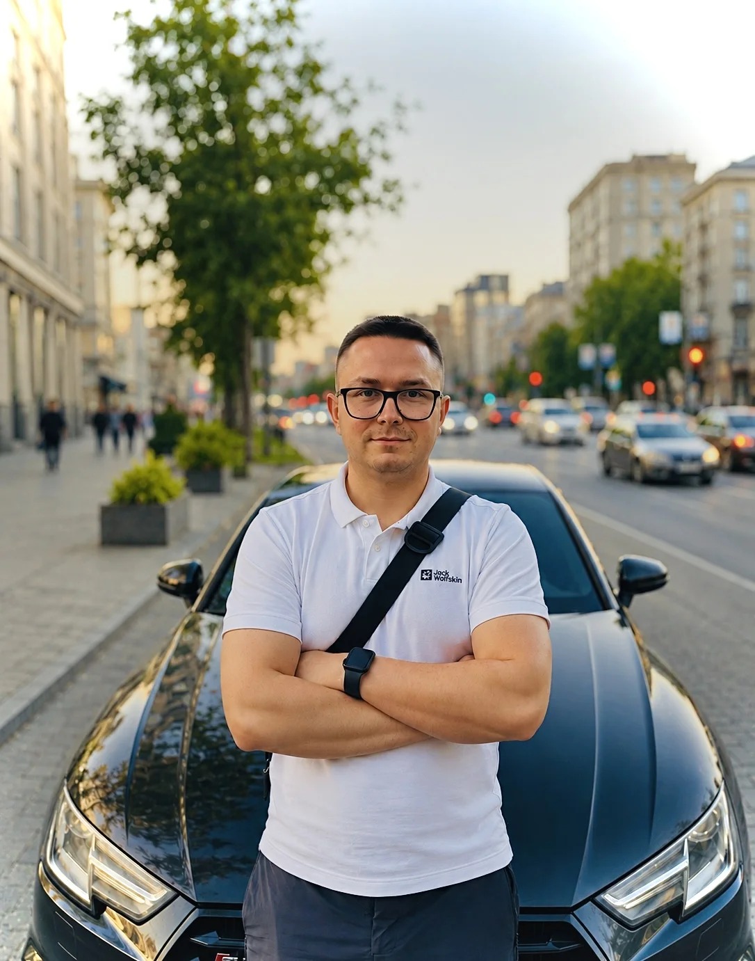 Експерт MykytenkoBuyCars біля авто